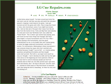 Tablet Screenshot of lgcuerepairs.com